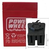 Power Wheels battery, 6 volt, Type A connector.