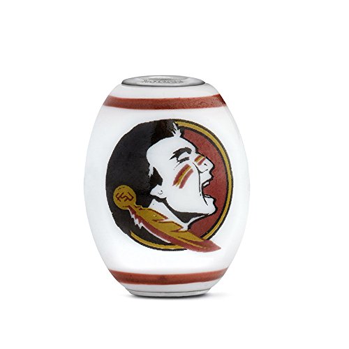Florida State Seminoles Large Glass Bead Fits Most European Style Bracelets