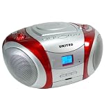 DESIGN CD MP3 USB STEREOANLAGE RADIO UNITED RCD 7356 ROTvon "Daangard"