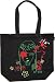 Emily the Strange Flower Face Black Canvas Tote Bag