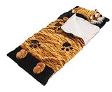Plush Jungle Tiger Little Kids Slumber Bag