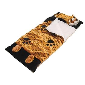 Plush Jungle Tiger Little Kids Slumber Bag