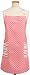 DII Polka Dots and Stripes Printed Chino Apron, Bubble Gum