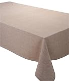 52X70" CHAMBRAY TABLECLOTH CHOCOLATE