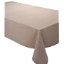 52X70" CHAMBRAY TABLECLOTH CHOCOLATE