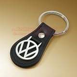 Volkswagen Black Leather Key Chain