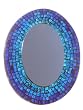 Turquoise Mosaic Mirror Wall Hanging - Spectacular!
