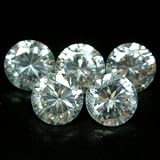 Round 5mm AA Cubic Zirconia White CZ Stone Lot of 25 Pieces