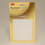 3M SJ5312 Bumpon Blister Pack, Clear 0.500" Wide x Long, 0.140"