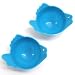 from CE Cookware 2 Pack Blue Silicone Egg Poaching Poacher