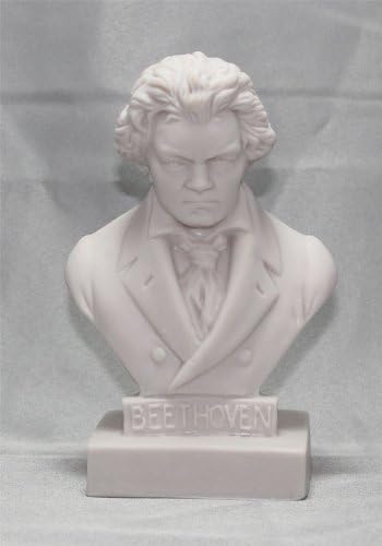 Beethoven Statue 5 Bust Figurine -Ludwig Van Beethoven Statuette by Halbe