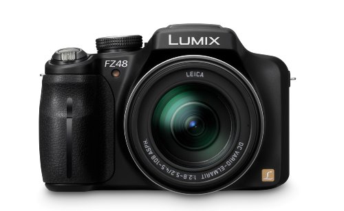 Panasonic Lumix DMC-FZ48EG-K Digitalkamera (12,1 Megapixel, 24-fach opt. Zoom, 7,5 cm (3 Zoll) Display, Bildstabilisator) schwarz