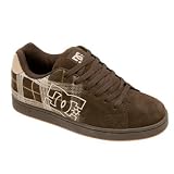 DC Men's Character Skate Shoe,Dark Chocolate/Plaid,9.5 M