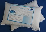 Homescapes - White Duck FEATHER AND DOWN Pillow PAIR - Department Store Quality - Anti Dust Mite - Wash at Home Range - Soft firmness