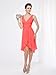 Ever Pretty Ruffles Padded Sexy V-neck High Low Bridesmaid Wedding Dress 03644
