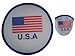 Foldable Collapsible Frisbee Fan With Pouch U.S.A Flag USA - Buy One Get One Free