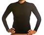Women's SPF 50+ Black Long Sleeve Rash Guard