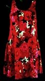 Plus Size Skirted Swimsuit Swimdress Red/Fuschia