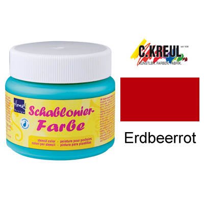 Home Design 74308 - Schablonierfarbe Erdbeerrot 150 ml im Preisvergleich 