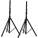 Pair of Ignite Pro Tripod DJ PA Speaker Stands Adjustable Height Stand