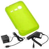 GTMax Green Soft Rubber Silicone Skin Protector Cover Case + Black Car Char ....