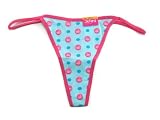 Jenni by Jennifer Moore Blue Bunny Thong G String Panties Size Small