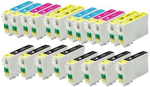 Ink4life 20 Pack T200xl Ink Cartridges for Epson Xp-200, Xp-300, Xp-400,xp-210,xp-310 Wf-2520, Wf-2530, Wf-2540.t200xl120, T200xl220, T200xl320, T200xl420