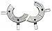 Split Bearing Ring, Dia. 2-3/8 In