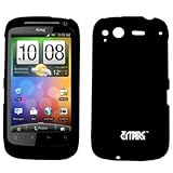 EMPIRE Black Rubberized Hard Case Cover for HTC Desire S