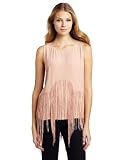 Twelfth St. By Cynthia Vincent Circle Fringe Tank, Bisque, Large