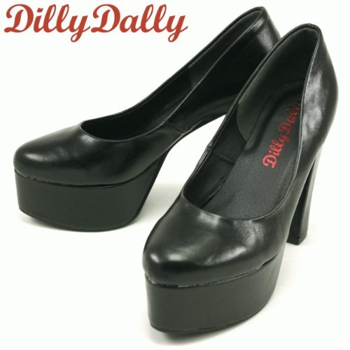 Dilly Dally 太ヒール プラットフォームパンプス[CODE:0134064]