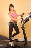 Wallmonkeys Peel and Stick Wall Decals - Attractive Young Woman Doing Cardio Workout - 60