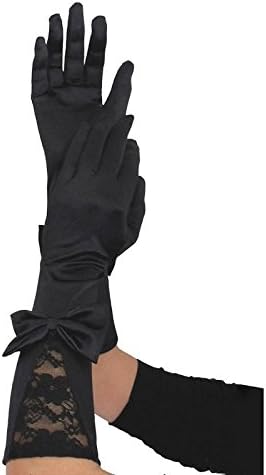 LUD Women's Black Sex Long Arm Warmer Dress Up Gloves