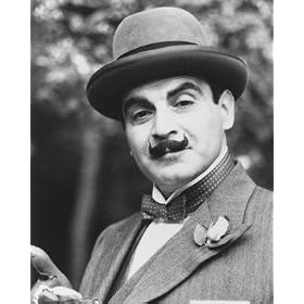 DAVID SUCHET AS HERCULE POIROT FROM POIROT #1 - BLACK & WHITE Movie Photo - (4 Different Photograph & POSTER Sizes Available)