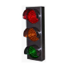 SIGNALTECH LED Triple Light Indicator-Direct-View,21" H x 7" W x 2 1/2" D