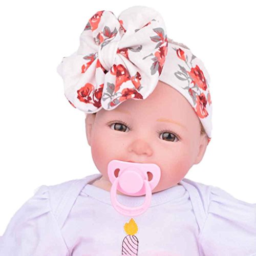 Anboo Flower Baby Infant Kids Girls Bowknot Hairband Turban Bowknot Headwrap Hairband