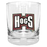 Arkansas Razorbacks 11 oz. Double Rocks Glass