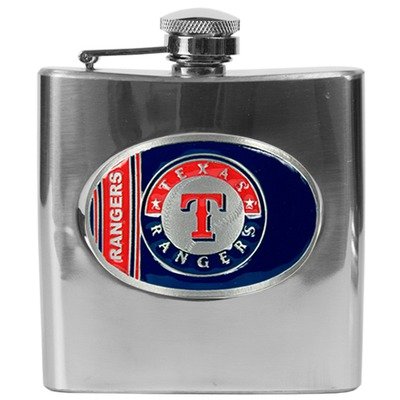 Texas Rangers MLB 6oz Stainless Steel Flask