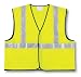 MCR Safety CVCL2SXL Safety Vest, Class 2, Poly Lime Green with 3M Reflective Stripes, Extra Large