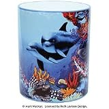 Deep Blue Wastebasket