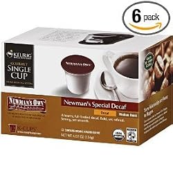 Newman'sOwnOrganicsGourmetSingleCupCoffeeNewman'sSpecialDecaf12K-Cups(Packof8)