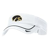 Nike Iowa Hawkeyes White Swoosh Visor