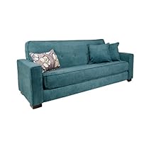 Big Sale angelo:HOME Alden Convert-a-Couch, Parisian Teal Blue