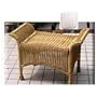 North Cape Naples Resin Wicker Ottoman - White