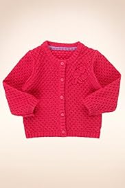 Pure Cotton Floral Corsage Knitted Cardigan
