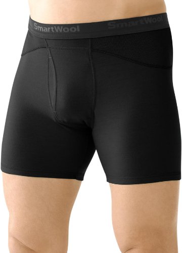 SmartWool NTS Lightweight 195 Baselayer Boxer Briefs - Medium - Black On Sale