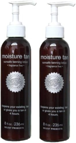 Moisture Tan Professional Self Tanner 8oz (2 Pack) - Voted #1 Self Tanner -