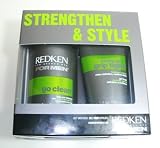 Redken For Men Strenghten & Style Gift Set (Go Clean 10 Oz. & Grip Tight 5 Oz.)