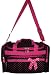 Black & Hot Pink/Fuchsia Polka Dot Duffel Bag~ great for travel or dance