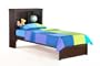 Night & Day Vanilla Bookcase Twin Bed Chocolate